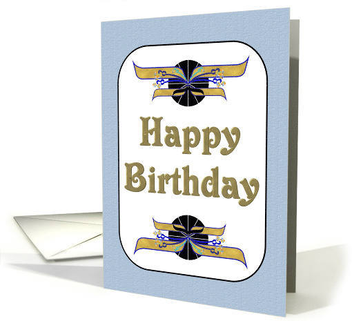 Simple Birthday Greeting With Embellishments card (888567)