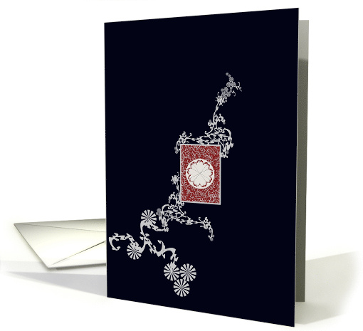 Floral Paper Patterns Blank card (889404)