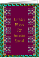 Birthday For Someone Special Geometric Weaving card
