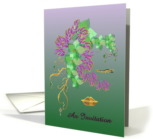 In Shades of Purple Gold and Green Fancy Dress Mardi Gras... (896882)