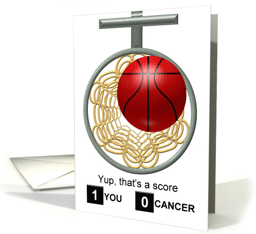 Ball In The Net It's A Score Beating Cancer card (898734)