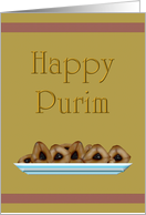 Happy Purim Delicious Hamantaschen card