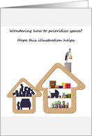Congratulations New Baby Will Need Space Fun Illustration card