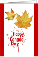 Happy Canada Day The Color Palette Of A Maple Leaf card