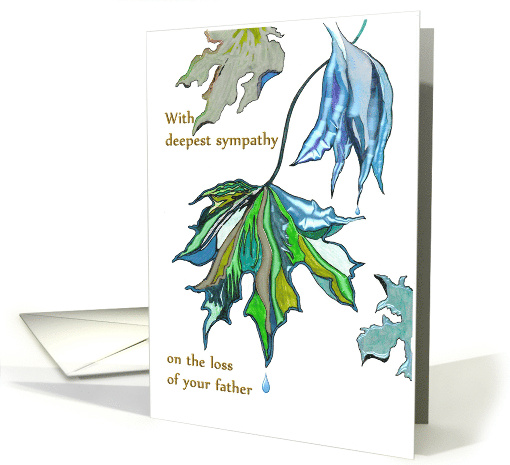 Indescribable Grief Loss of Father Sympathy card (902629)