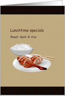 Roast Duck And Rice card