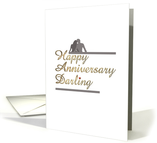 Wedding Anniversary Couple Sitting Close Together card (907991)
