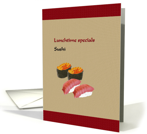 Assortment of Sushi card (908434)