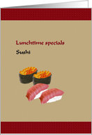 Assortment of Sushi card