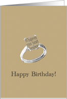 Birthday For Her Solitaire Ring card
