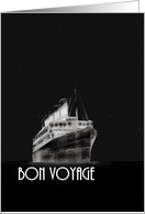 Bon Voyage Ocean Liner At Sea card