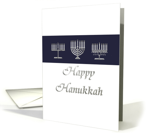 Hanukkah Menorah in Three Designs card (911061)