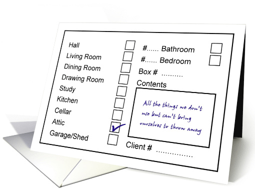We Have Moved Packing Box Label card (912082)