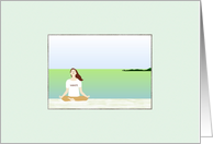 Yoga On The Beach card