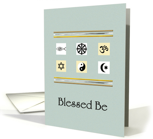 Congratulations Interfaith Ordination Symbols card (913066)