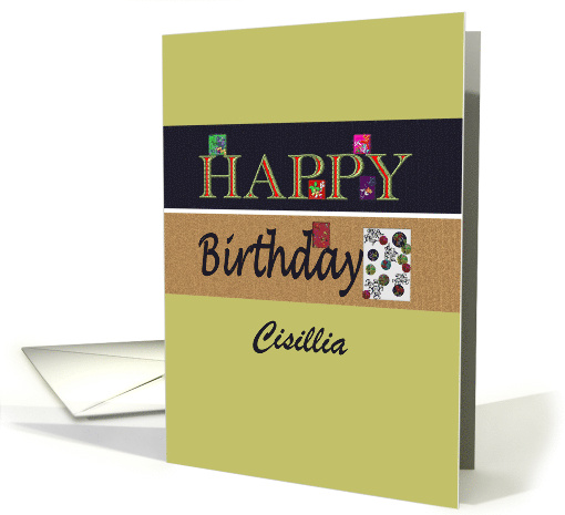Custom Birthday Greeting Little Colorful Designs card (914108)