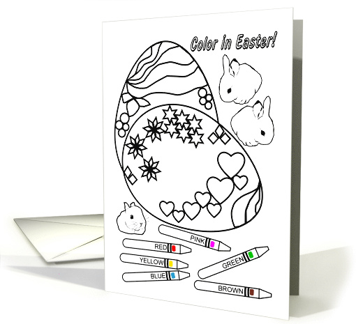Easter Coloring Book Card for Goddaughter card (914488)