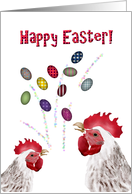 Egg-xtremely Wonderful Easter Chickens and Colorful Eggs card