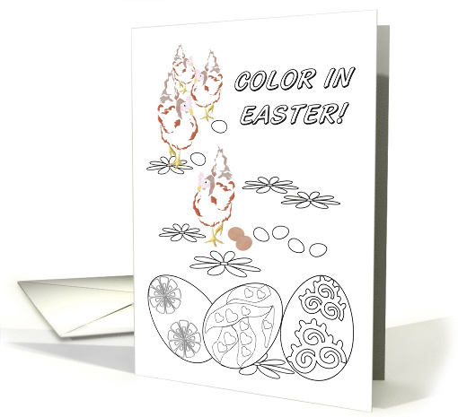 Easter Coloring Book Card for Goddaughter card (914607)