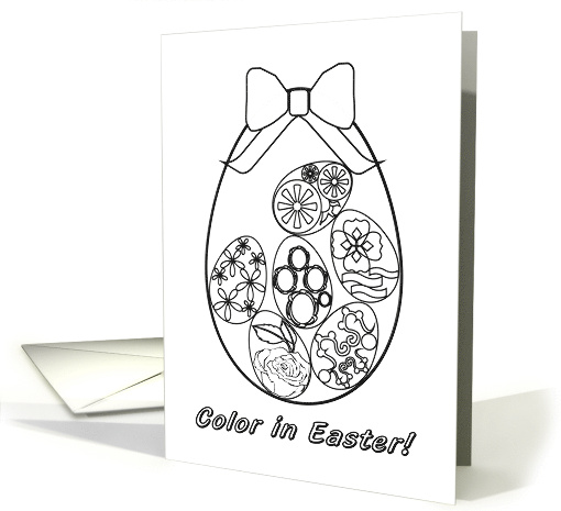 Easter Coloring Book Card for Goddaughter card (914612)