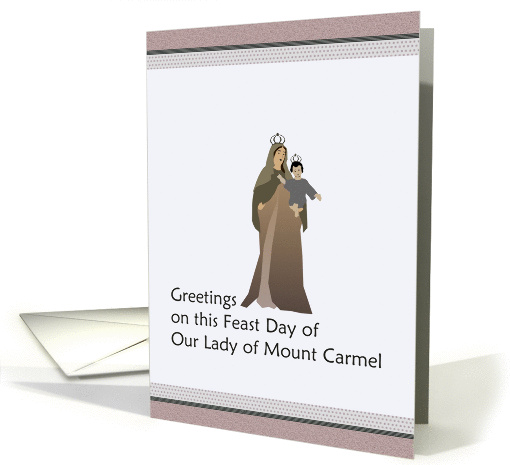 Feast Day of Our Lady of Mount Carmel card (915239)