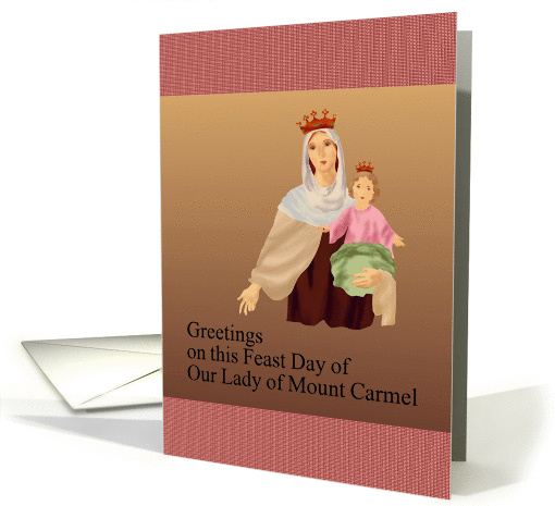 Feast Day of Our Lady of Mount Carmel card (915456)