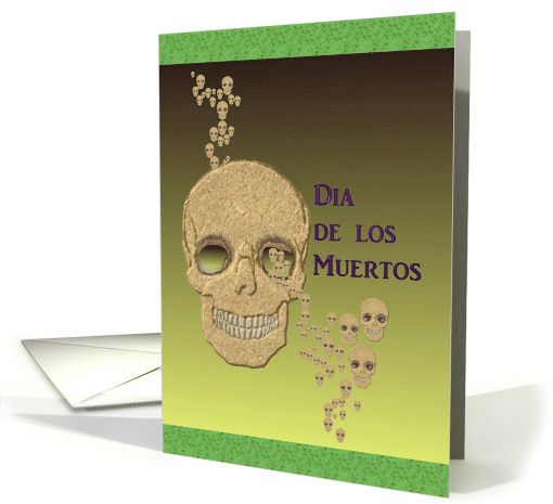 Dia de los Muertos An Abstract of Skulls card (915709)