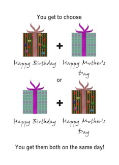 Birthday and Mother...