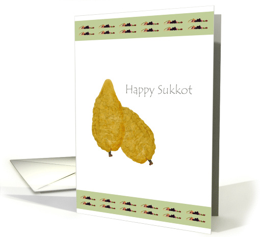 The Balady Citron And The Seven Species Happy Sukkot card (921456)
