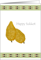 The Balady Citron And The Seven Species Happy Sukkot card
