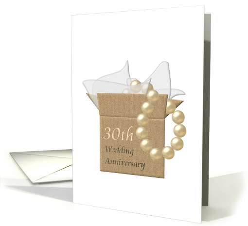 30th Pearl Wedding Anniversary Invitation A Beautiful... (921615)