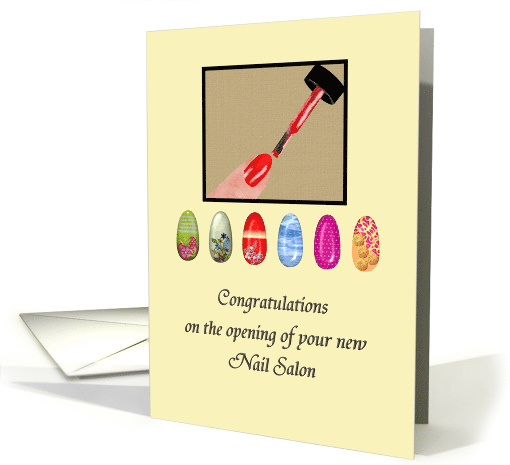 Congratulations on Opening of Nail Salon Pretty Nails card (923269)