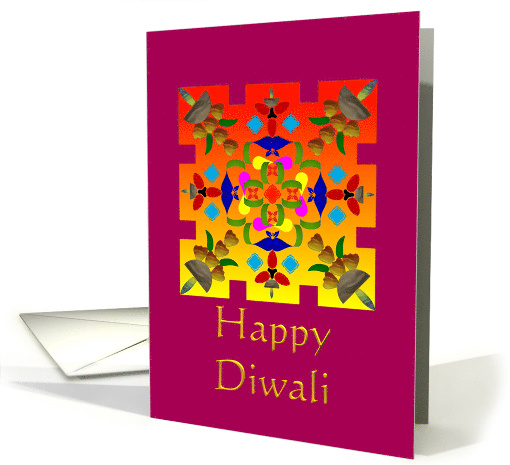 Diwali Rangoli Folk Art card (923315)