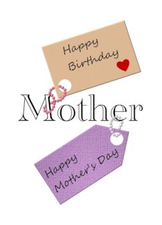 Birthday on Mother's...