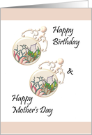 Birthday on Mother’s Day for Grandmother Little Charms card