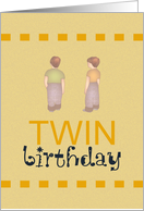 Birthday for Twin Boys card