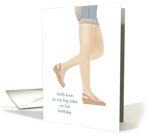 Birthday For Big Sister Cool And Casual card (926149)