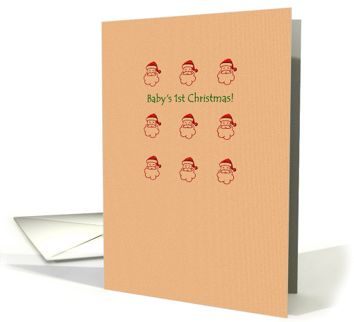 Baby's First Christmas Lots of Santas card (926375)