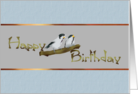 Singing Birds Birthday card