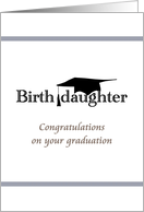 Birth Daughter Graduation Graduate Cap card