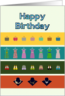 Birthday For Her Bags Dresses Shoes And Jewelry card