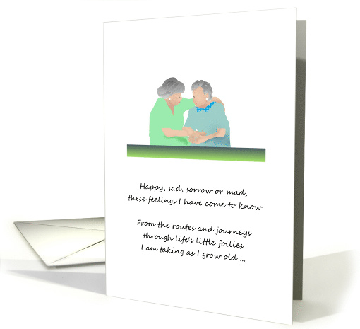 Birthday For My Elderly Twin Sister Sisters Always card (931058)