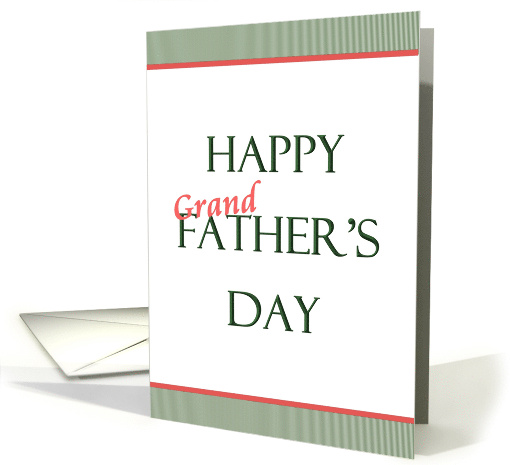 Father's Day for First Time Grandfather card (932365)