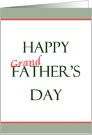 Father’s Day for First Time Grandfather card