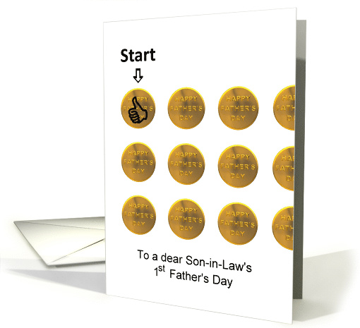 1st Father's Day for Son-in-Law card (932379)