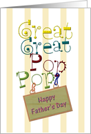 Father’s Day for Great Great Pop Pop card