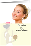 Photocard And Custom Bridal Shower Invitation card