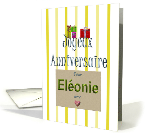 French Birthday Greeting For Eleonie card (932913)