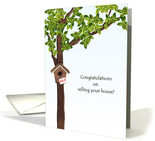 Congratulations On The Sale Of Your House Birdhouse With A... (933949)