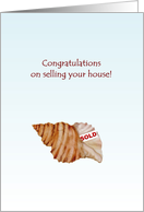 Congratulations On Selling Your House Hermit Crab Shell card